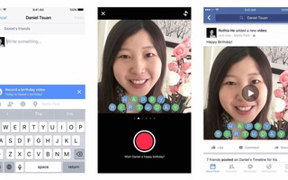 Gửi video chúc mừng sinh nhật trên Facebook