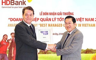 HDBank nhận giải “Doanh nghiệp quản lý tốt nhất”