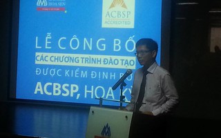 5 chương trình đào tạo của ĐH Hoa Sen được ACBSP kiểm định