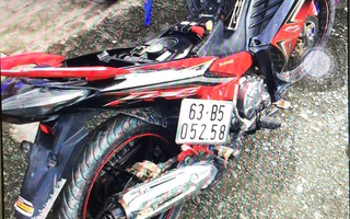 CSGT bắt tên trộm xe máy ở Tiền Giang