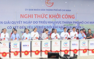 TP HCM khởi công dự án chống ngập 10.000 tỉ đồng