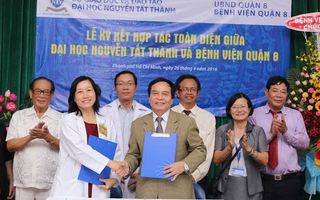 Trường ĐH Nguyễn Tất Thành hợp tác toàn diện với Bệnh viện quận 8