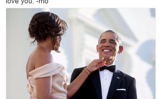 Lời tình tứ của bà Obama trong ngày sinh nhật chồng