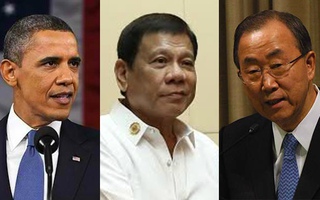 Ông Duterte bị kẹp giữa 2 "oan gia" tại tiệc ASEAN