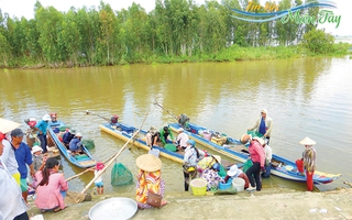 Bồi hồi phiên chợ quê mùa nước nổi