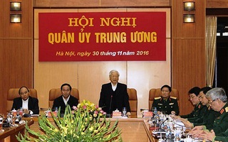 Tổng Bí thư phát biểu chỉ đạo Hội nghị Quân ủy Trung ương