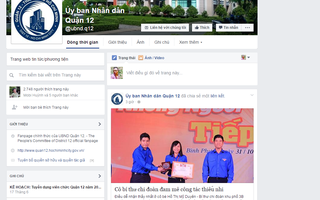 Quận 12 nhận tin nóng qua facebook