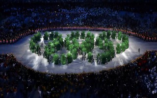 Rợp sắc xanh ở lễ khai mạc Olympic Rio