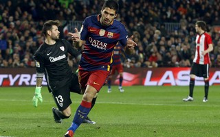 Suarez lập hat-trick, Barcelona đại thắng 6-0 trước Bilbao