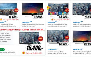Smart TV đồng loạt giảm giá, TV 4K ngày càng rẻ