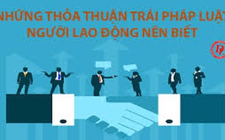 Không thỏa thuận trái luật