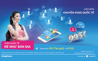 VinaPhone giảm cước Data Roaming tại Mỹ và một số nước châu Á