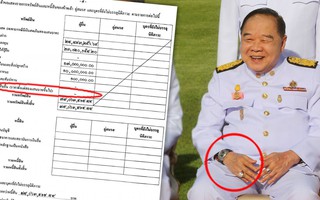 Lấy tay che nắng, phó thủ tướng Thái Lan "lộ" đồng hồ sang