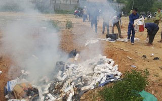 Đà Nẵng tiêu hủy hơn 35.000 bao thuốc lá lậu