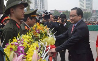 3.500 thanh niên thủ đô lên đường nhập ngũ