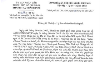 Chủ đầu tư dự án Miếu Nổi "dính" nhiều sai phạm