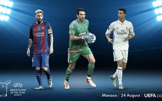 Buffon tranh "Cầu thủ xuất sắc nhất châu Âu" với Messi và Ronaldo