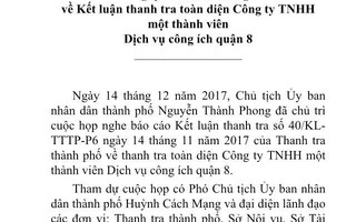 Hàng loạt cán bộ quận 8 bị xử lý