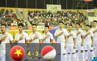 Clip futsal Việt Nam ngược dòng nghẹt thở hạ Indonesia