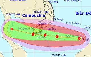 Bão số 16 tăng tốc, giật cấp 15 đổ bộ vào Nam Bộ