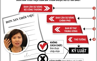 Thứ trưởng Hồ Thị Kim Thoa không thể nghỉ việc để trốn kỷ luật