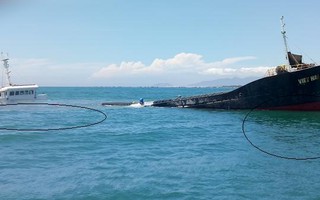 Nguy cơ tràn dầu từ tàu chìm trên vùng biển Ninh Chử