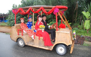 Độc đáo lễ rước dâu bằng xe tre ở Hội An