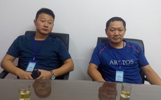 Bắt quả tang 2 thương lái Trung Quốc thu mua tôm trái phép