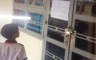 Hy hữu 1 trường học ở Tiền Giang bị nhà thầu đóng cửa!