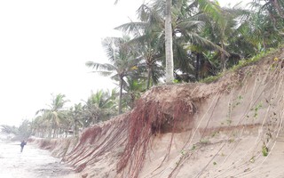 Chùm ảnh: Bờ biển Cửa Đại tan hoang hơn 2 km