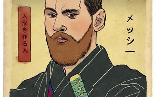 Messi, Ronaldo, Ibra hóa chiến binh samurai