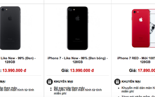 iPhone 7 giá rẻ đổ bộ vào Việt Nam