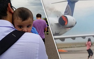 Mỹ: Máy bay cháy động cơ khi vừa hạ cánh