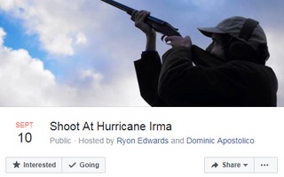 Hàng chục ngàn người đòi nổ súng đuổi bão Irma