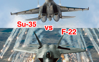Nga tung tiêm kích Su-35 chặn chiến đấu cơ Mỹ ở Syria