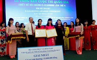 Trao giải cuộc thi thiết kế bài giảng điện tử e-Learning lần 4