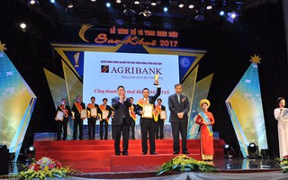 Agribank được vinh danh tại Sao Khuê 2017