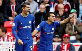 Morata lập hat-trick, Chelsea hạ đẹp Stoke