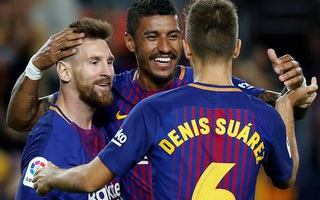 "Siêu nhân" Messi đánh poker, Barcelona thắng đậm Eibar