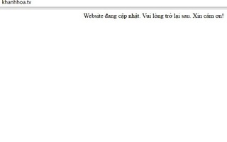 Website "xào nấu" thông tin khanhhoa.tv đã ngừng hoạt động