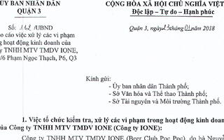 Một doanh nghiệp "thách thức" chính quyền quận 3