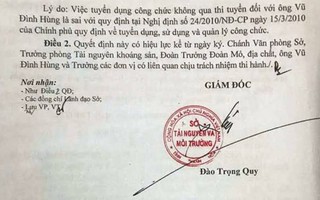 Nhiều cán bộ Sở TN-MT Thanh Hóa "mất ghế" sau rà soát