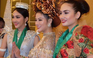 Nguyễn Phương Khánh thắng giải vàng trang phục dân tộc cuộc thi Hoa hậu Trái đất
