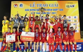 Phong Phú Hà Nam thắng TP HCM 1, lần đầu vô địch bóng đá nữ Việt Nam