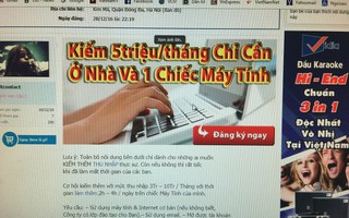 Cảnh giác “bẫy” việc làm ảo trên mạng xã hội