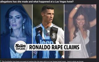 Trào lưu "Metoo" khiến Ronaldo có nguy cơ xộ khám