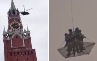 Trực thăng quân sự bí ẩn vào vùng cấm bay Kremlin