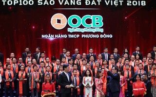 OCB ghi danh Top 100 Sao vàng Đất Việt 2018