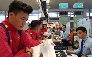 Đội tuyển Việt Nam đến Jordan sau gần 16 giờ bay