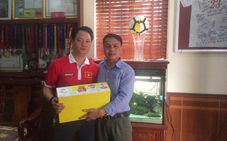 U23 Việt Nam và gia đình nhận đủ quà từ nhà tài trợ dinh dưỡng